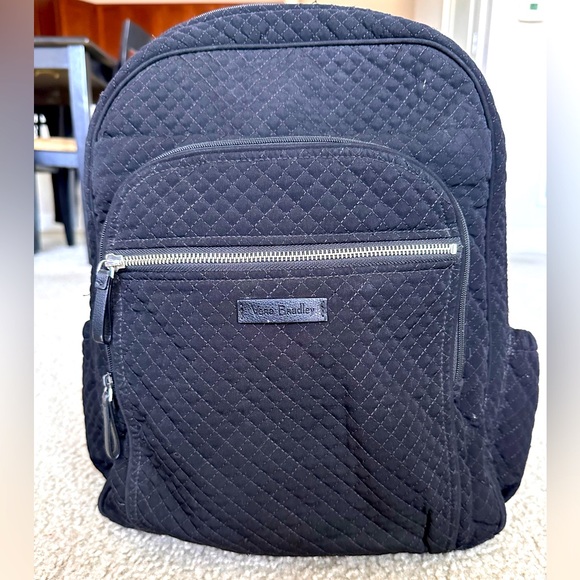 Black Vera Bradley Backpack - Picture 1 of 3